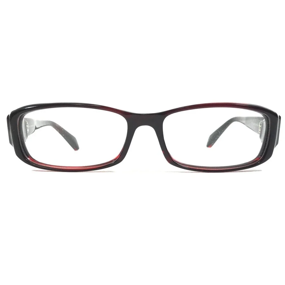 Iyoko-Inyake Eyeglasses Frames IY 251 Col.8 Red Rectangular Full Rim 53-16-140